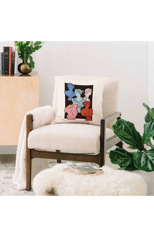 Deny Designs Classic Busts Throw Pillow In Multi