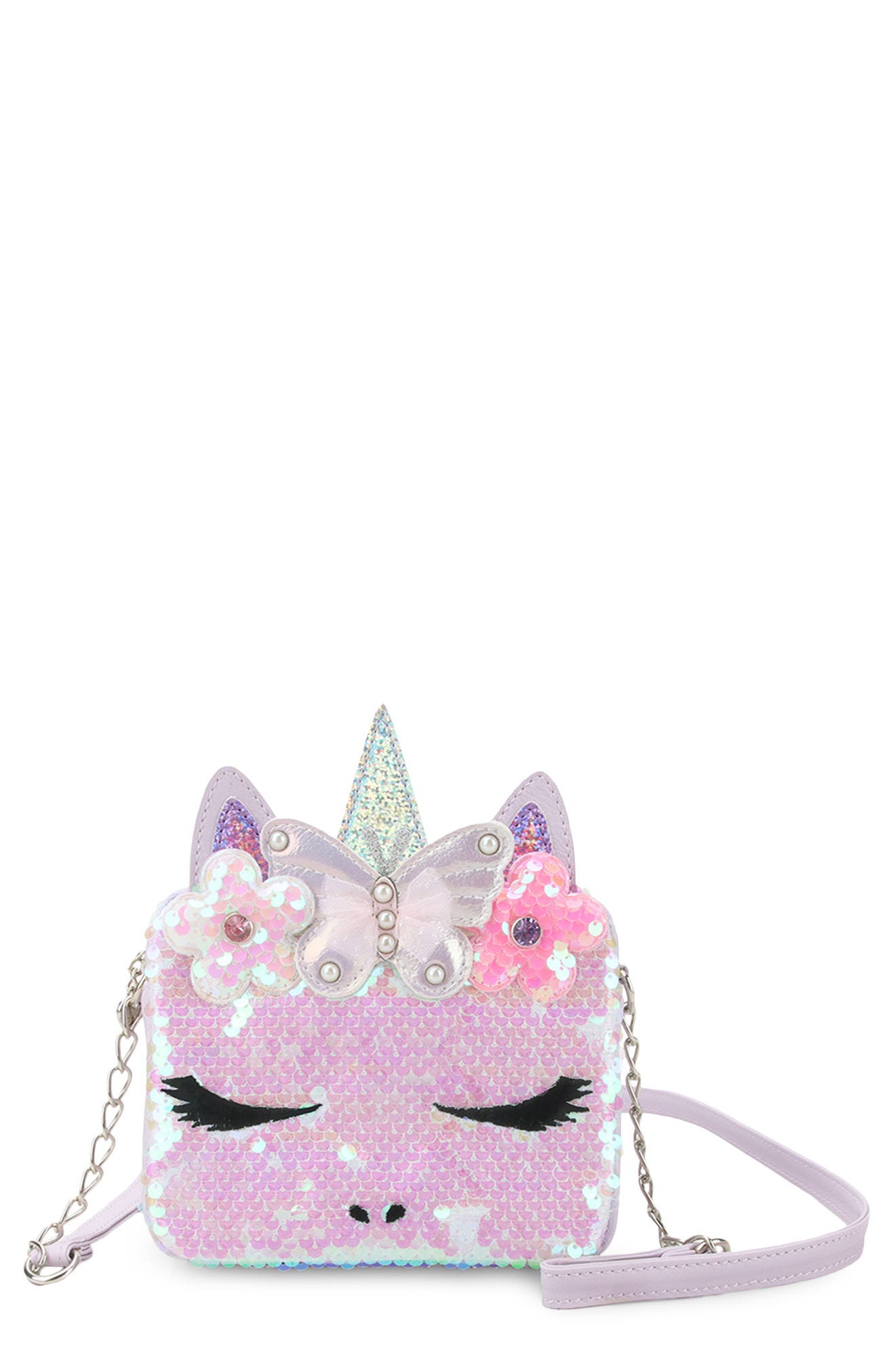 Kids' Gwen Sequin Crossbody Bag, Main, color, MISTY