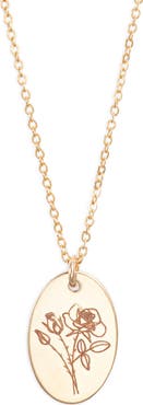 Set & Stones Louise Birth Flower Necklace