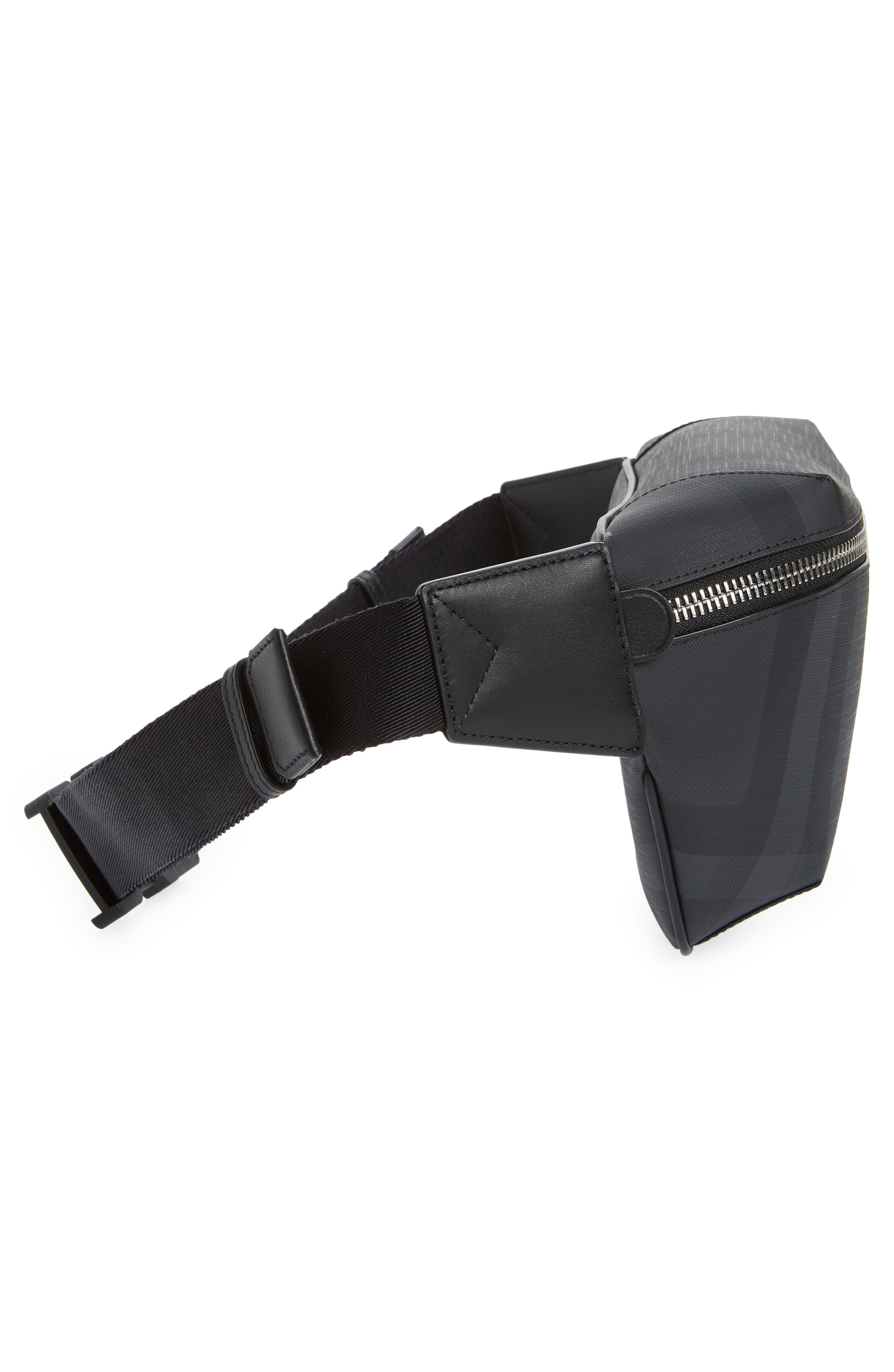 Burberry Medium London Check Canvas Belt Bag, Alternate, color, 