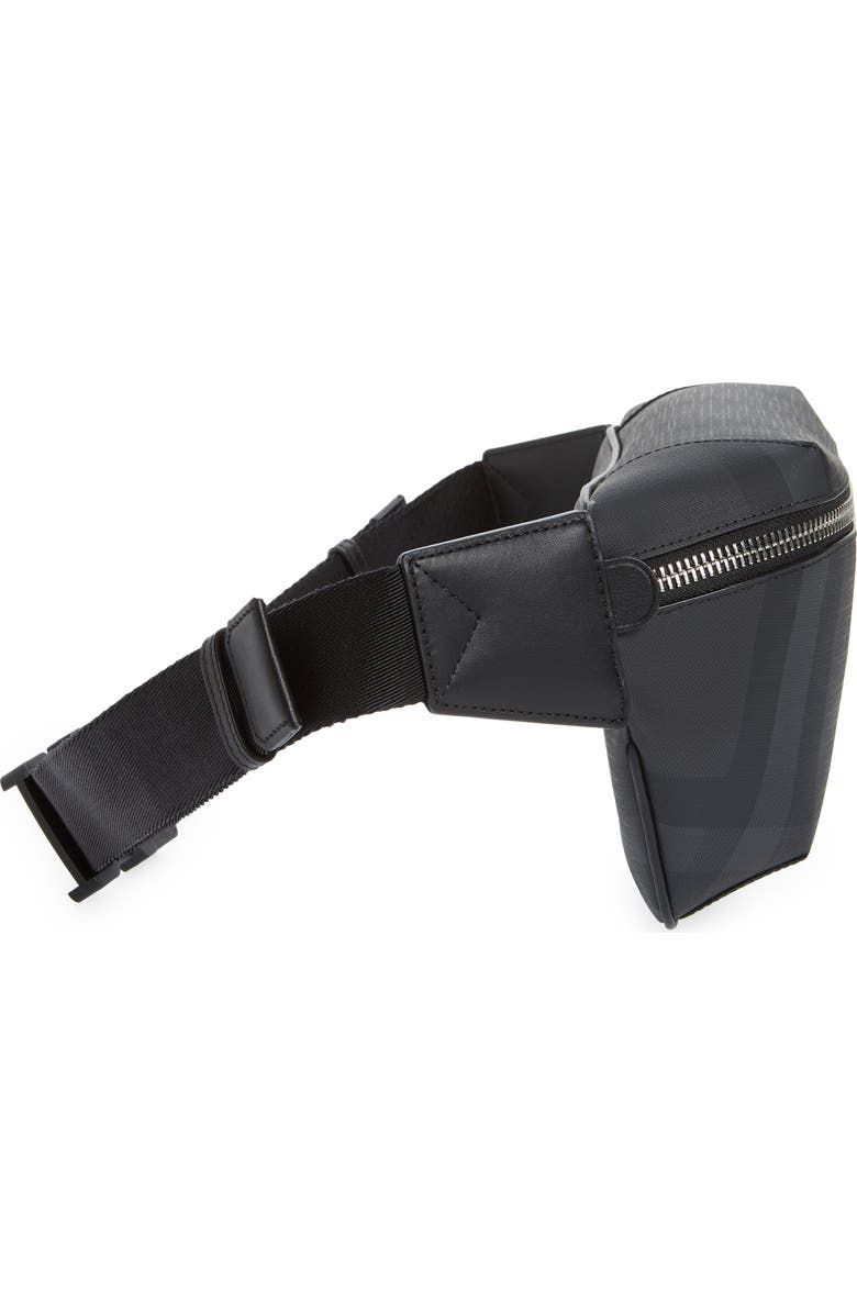 Burberry Medium London Check Canvas Belt Bag, Alternate, color,