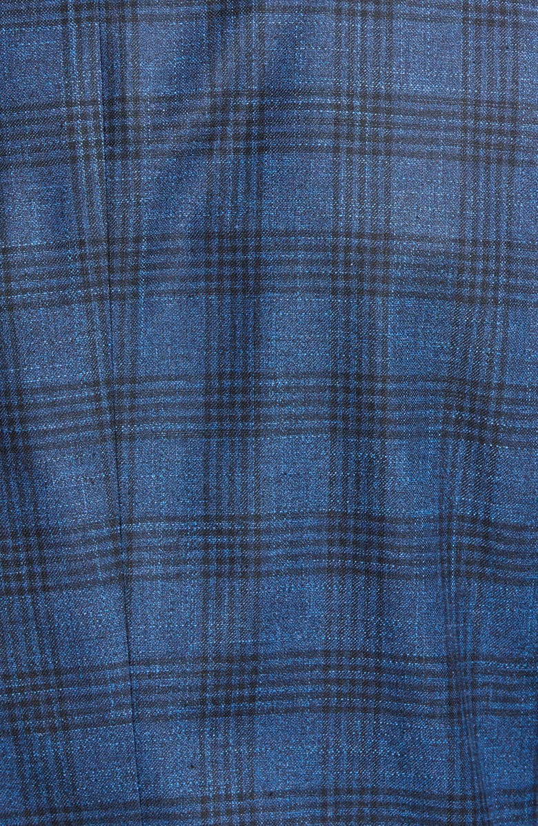 BOSS Hartley Classic Fit Plaid Wool Blend Sport Coat, Alternate, color,