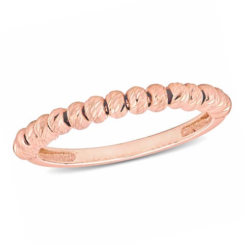 Beaded Ball Design Ring 14k Gold