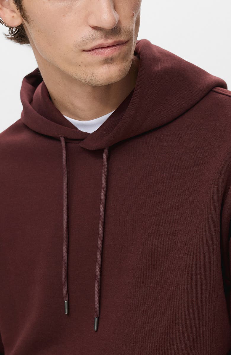 MANGO Regular Fit Hoodie, Alternate, color, Wine