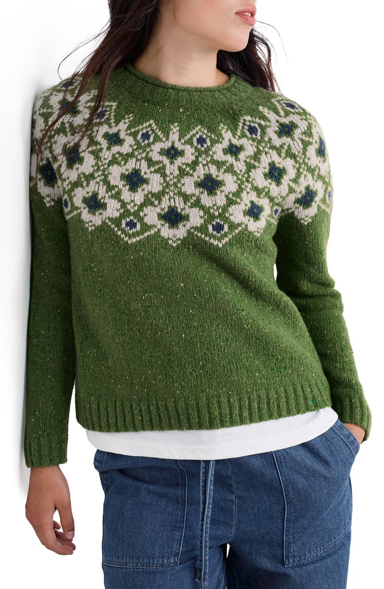 Seasalt Cornwall Johanna Fair Isle Merino Wool Blend Sweater, Main, color,