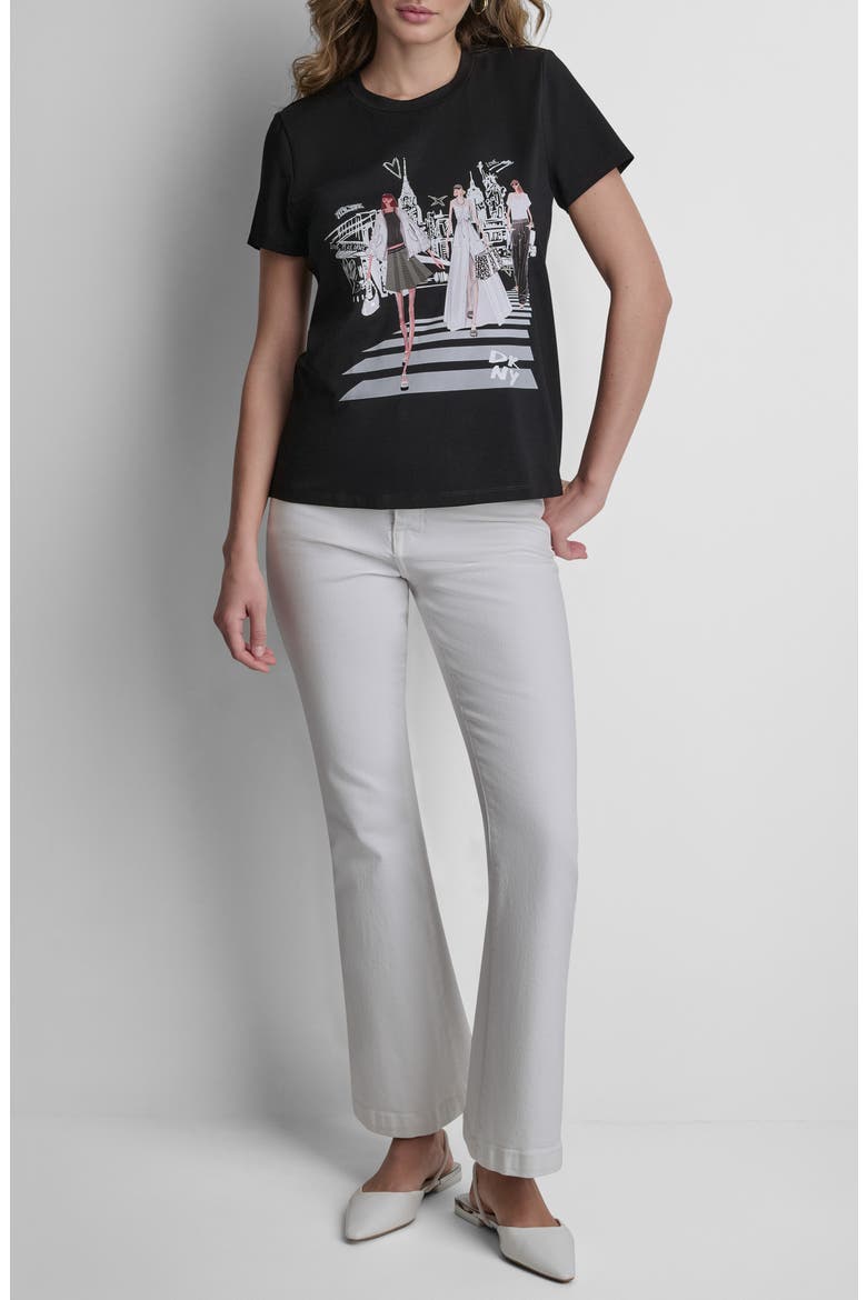 NYC Icons Cotton Blend Graphic T-Shirt, Alternate, color, BLACK
