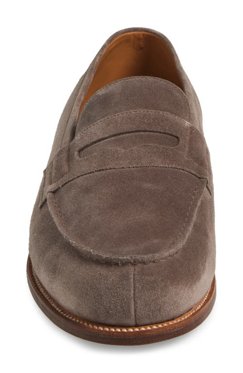 Jm Weston Animation 180 Penny Loafer In Dark Brown