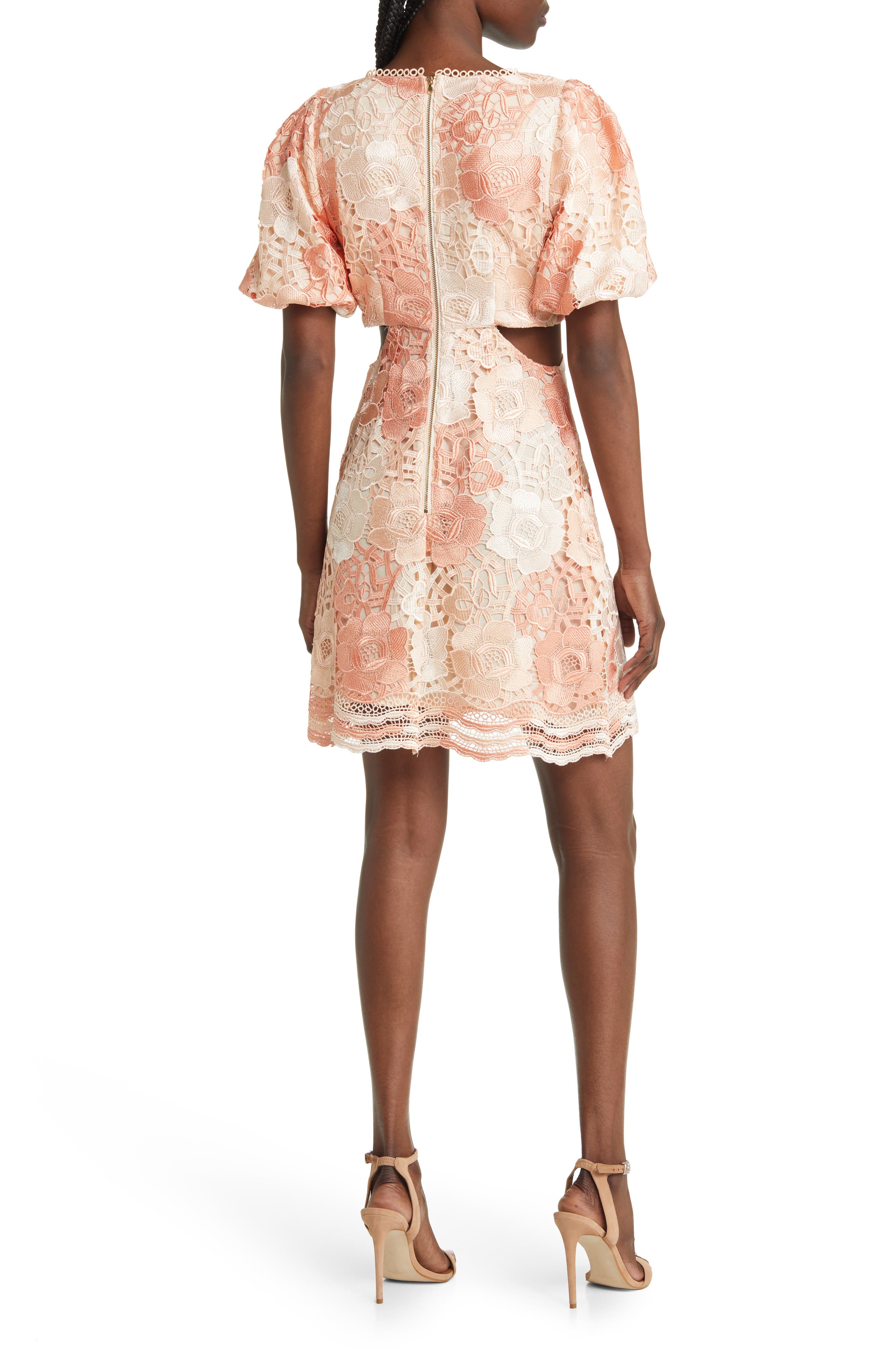 Adelyn Rae Giselle Ombré Lace Cutout Minidress (Women) | Nordstromrack