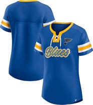 FANATICS Women's Fanatics Blue St. Louis Blues Iconic Athena Lace-Up T-Shirt