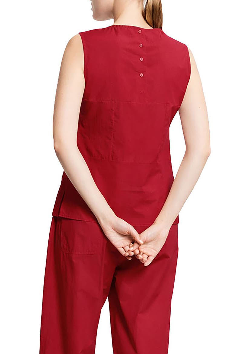 Poplin Top, Alternate, color, Red