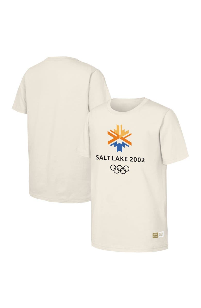 Outerstuff Men's Natural 2002 Salt Lake Games Olympic Heritage T-Shirt, Main, color, Natural