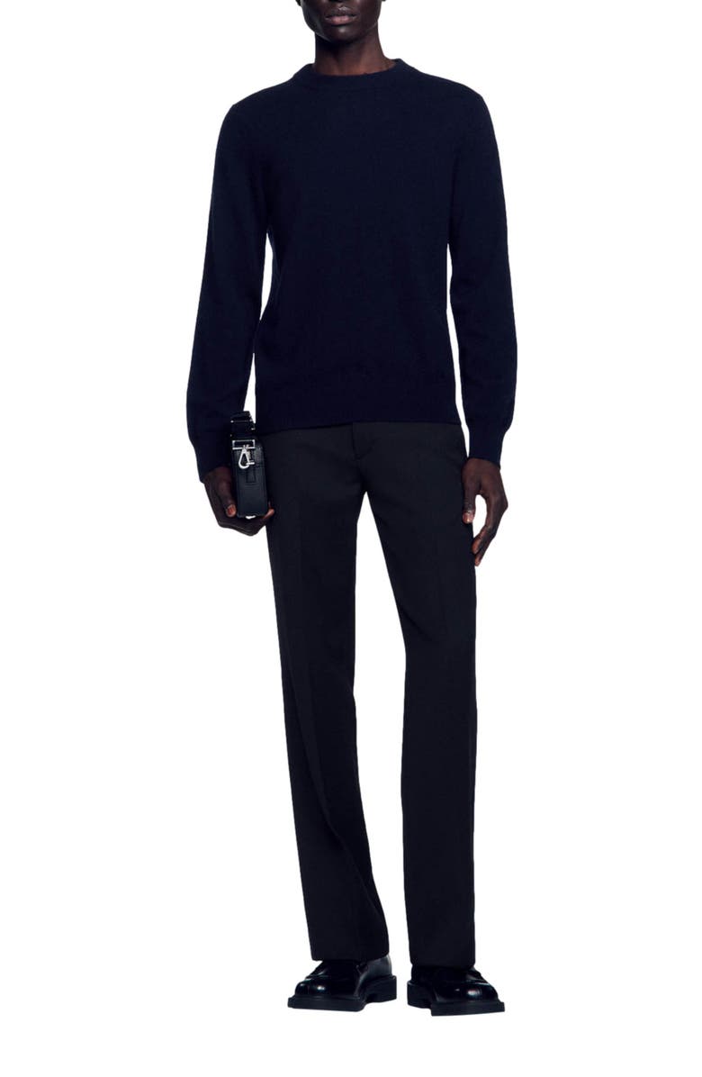SANDRO Cashmere sweater, Alternate, color, Dark Navy