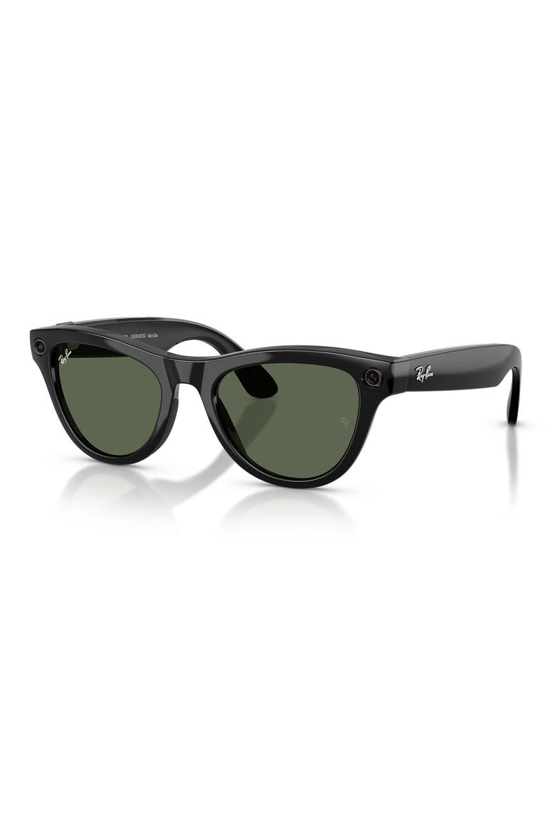 Meta Skyler Gen 2 AI Glasses, Alternate, color, SHINY BLACK / GREEN