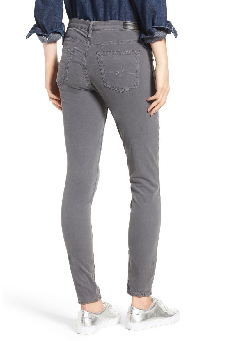 The Farrah High Waist Skinny Corduroy Pants, Alternate, color, SULFUR AUTUMN FOG