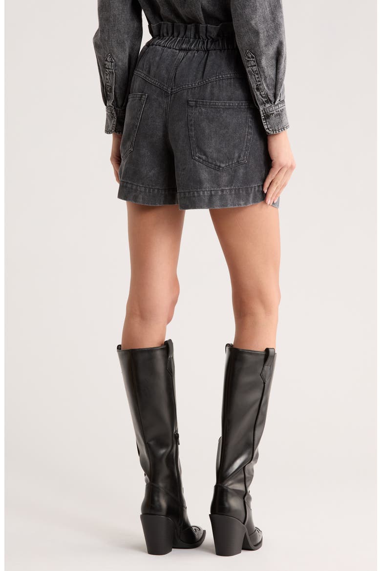 Titea High Waist Paperbag Shorts, Alternate, color, GREY