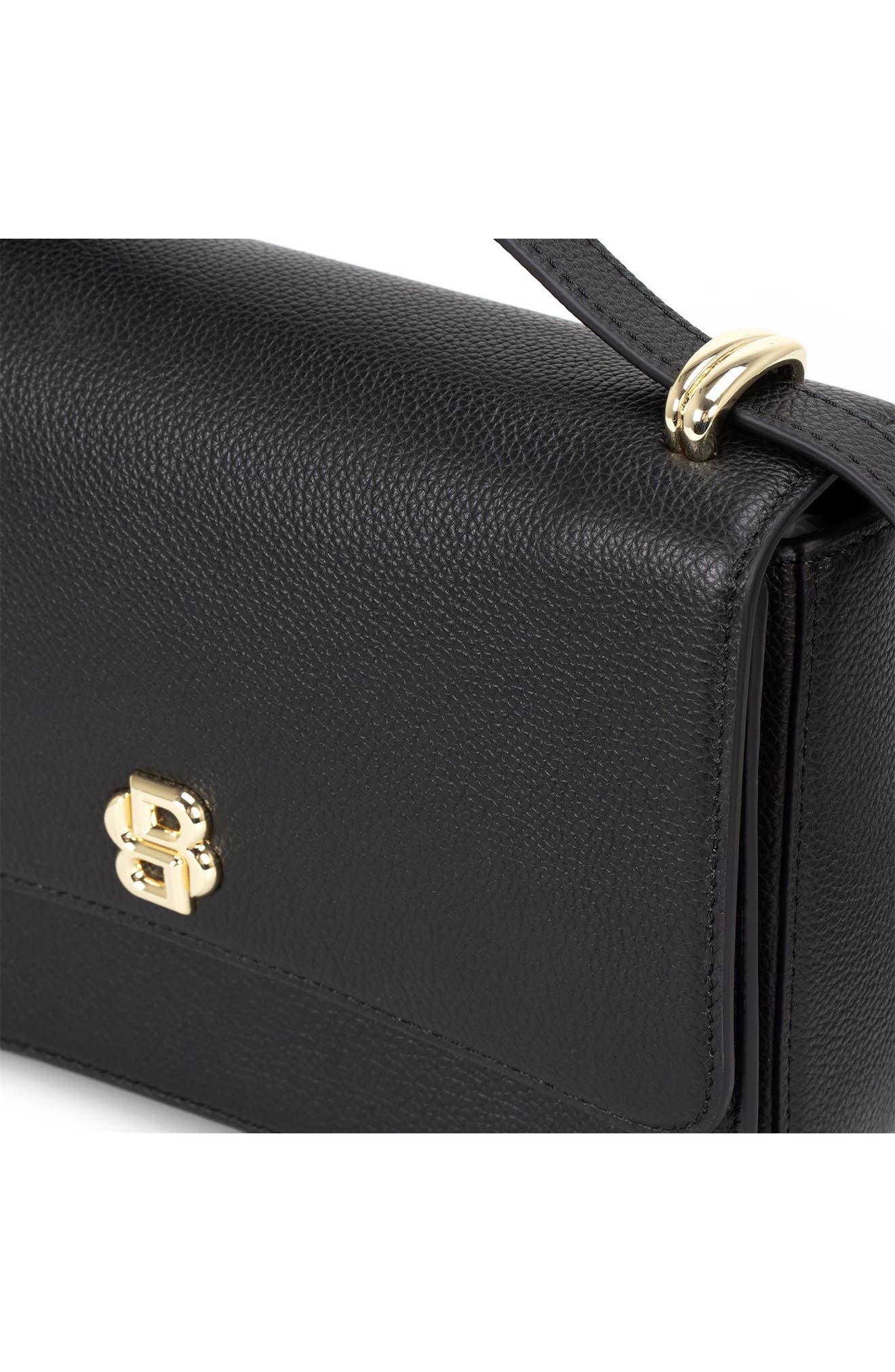 Beyond Leather Crossbody Bag, Alternate, color, BLACK