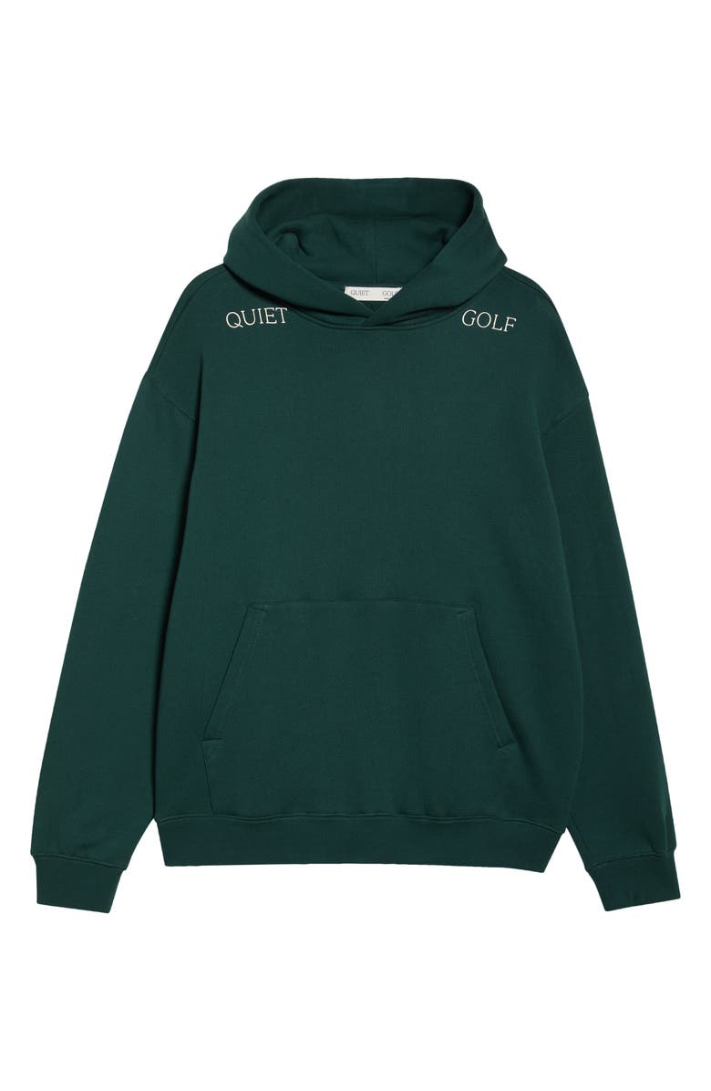Quiet Golf Logo Hoodie, Alternate, color, Forest