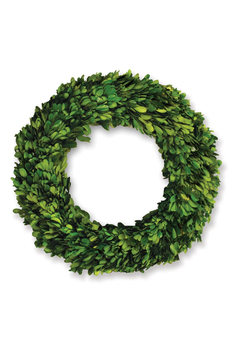 Boxwood Wreath, Main, color, Green