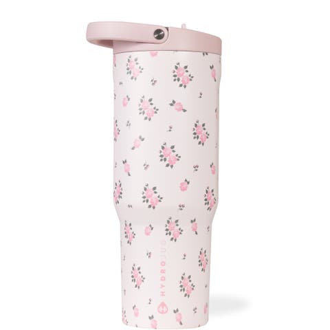 Sport Insulated Stainless Steel Water Bottle with Flip Straw and Swivel Handle for Gym & Outdoors