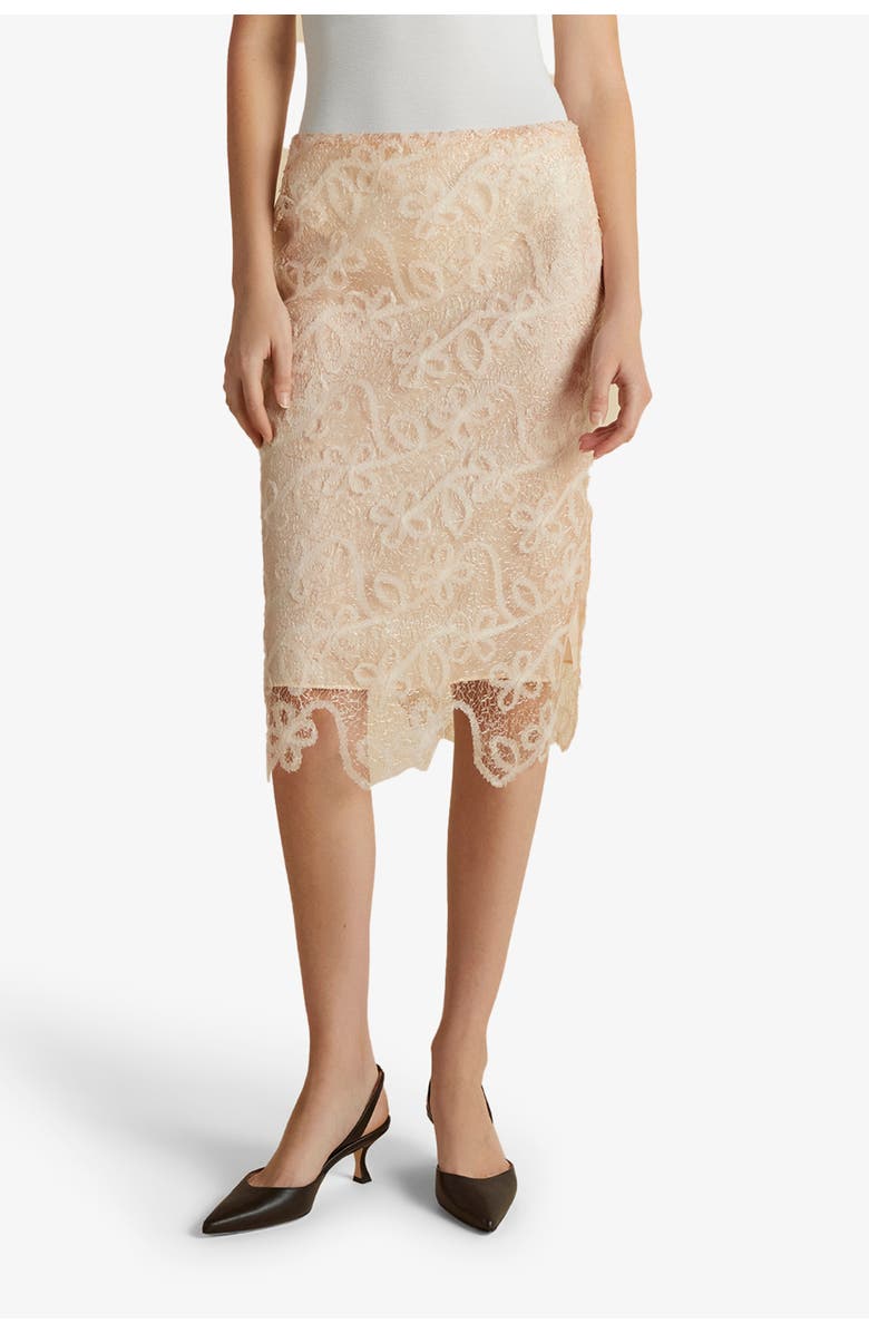 Marina Moscone Lace Tubino, Main, color, Nude