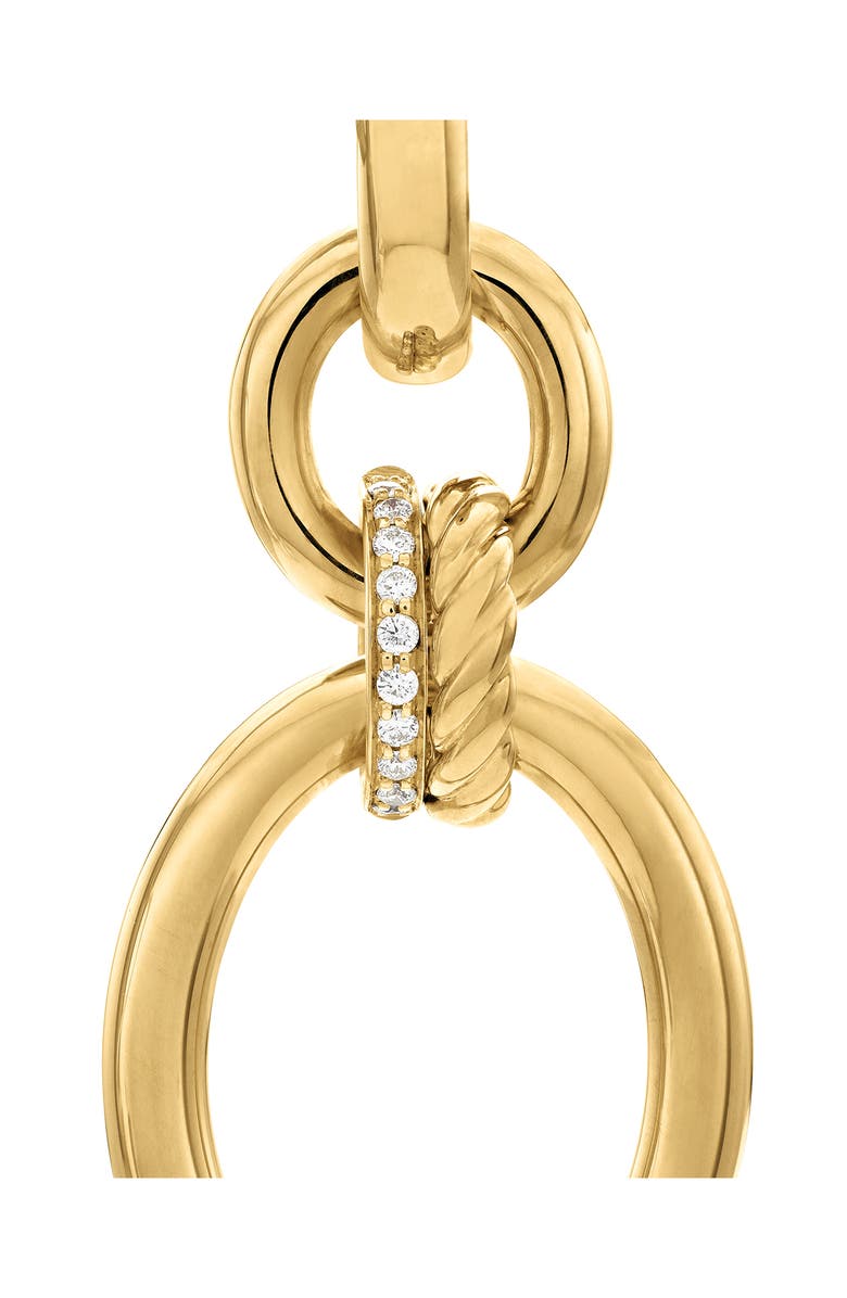 David Yurman Mercer<sup>™</sup> Frontal Hoop Earrings, Alternate, color, 18K Yellow Gold/ Diamond