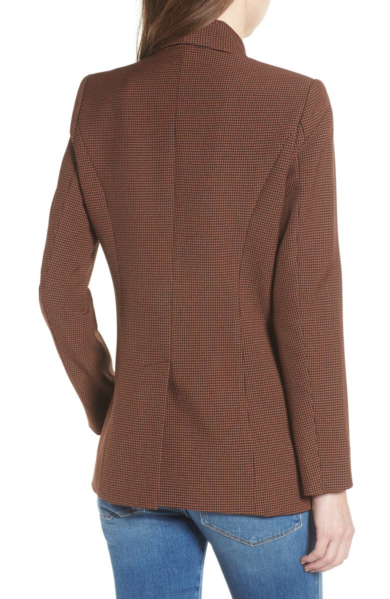 Mural Houndstooth Boyfriend Blazer, Alternate, color, 