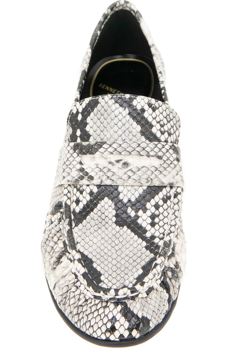 Kenneth Cole Reece Penny Loafer, Alternate, color, Black/ White Snake