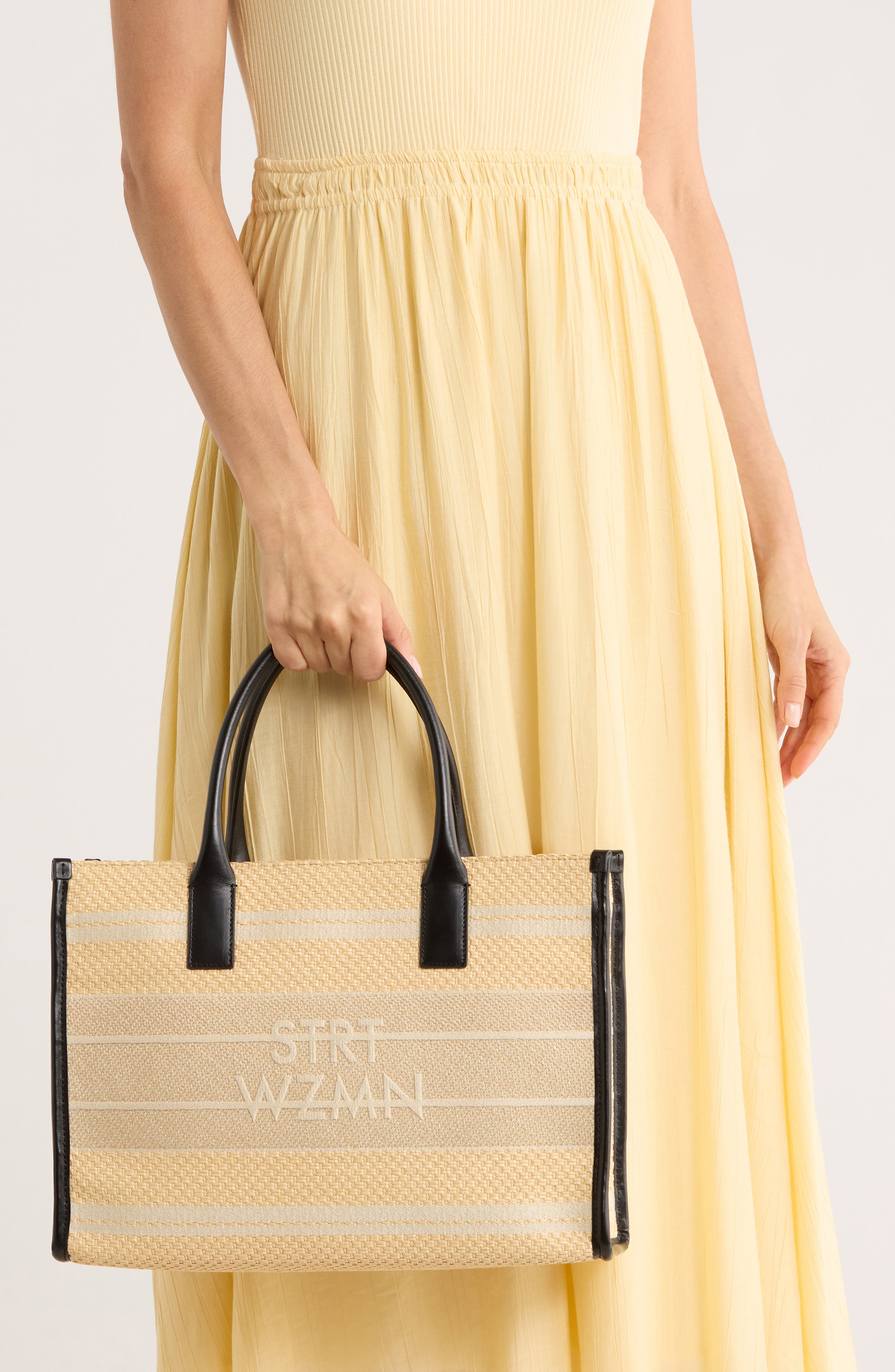 Stuart Weitzman SW Raffia Tote, Alternate, color, 