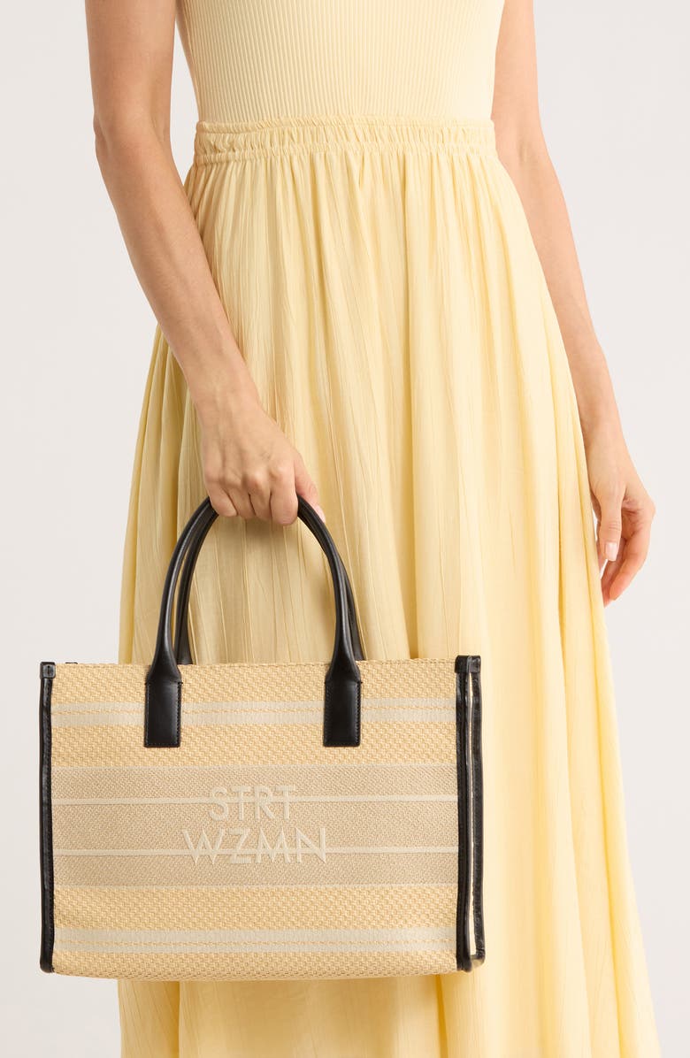 Stuart Weitzman SW Raffia Tote, Alternate, color,