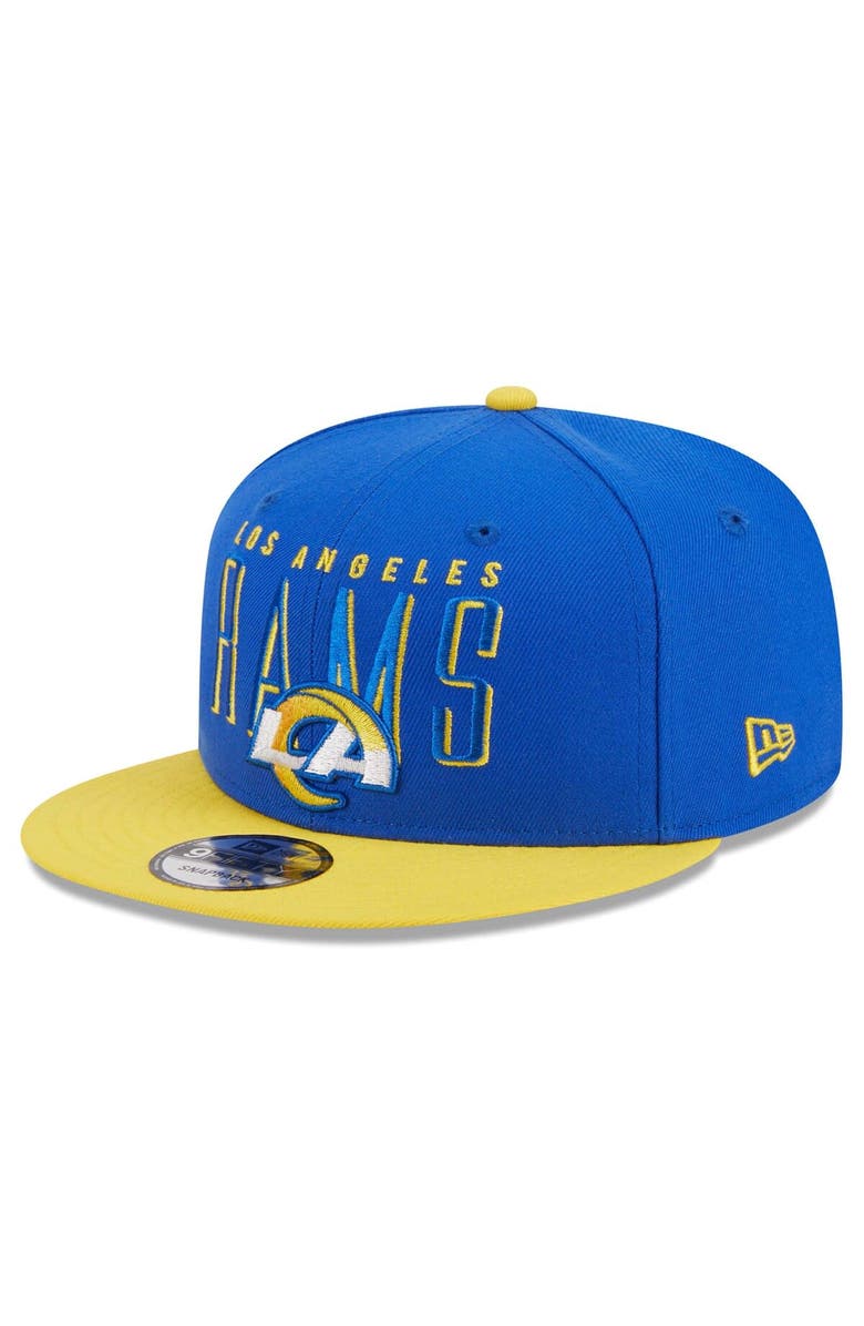 New Era Men's New Era  Royal/Gold Los Angeles Rams Headline 9FIFTY Snapback Hat, Main, color, 