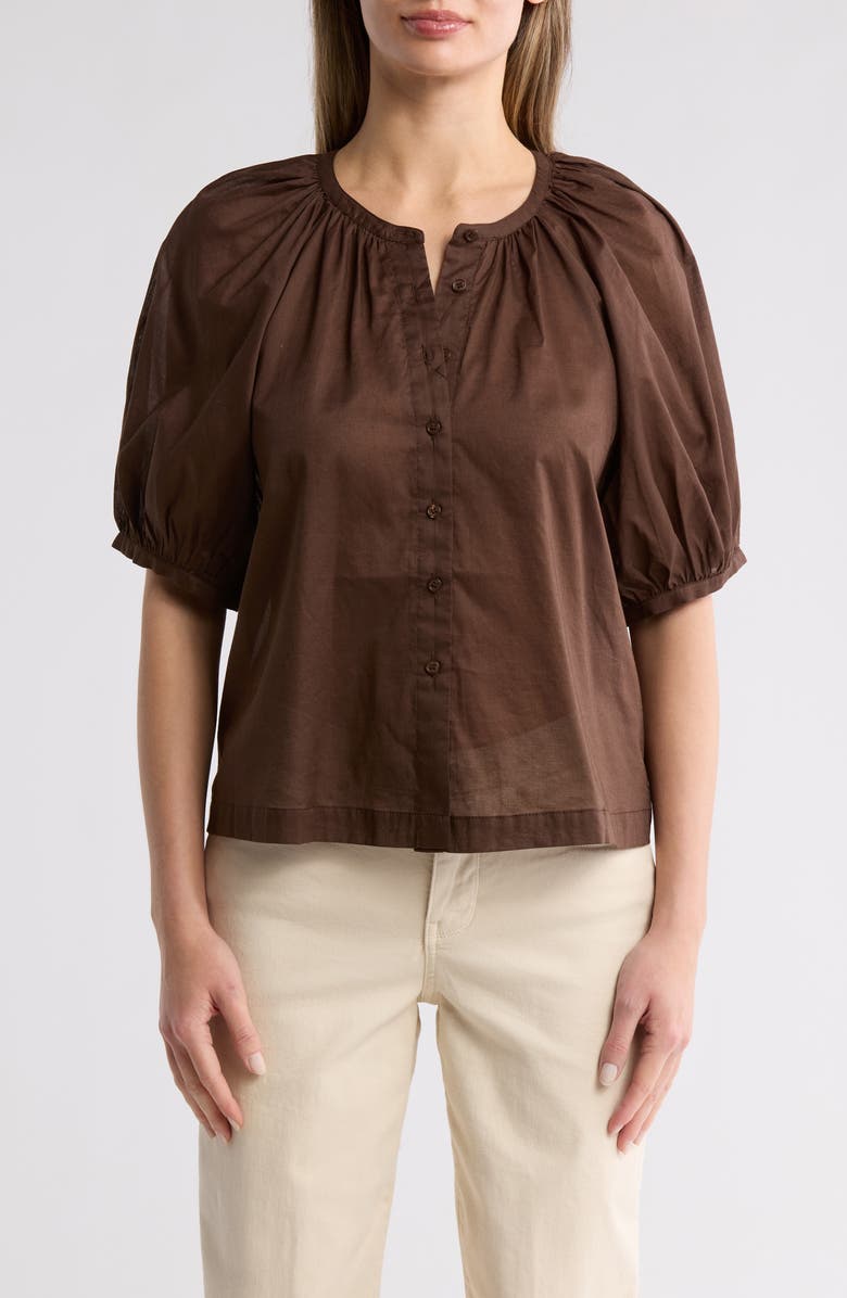 Sanctuary Bubble Sleeve Boho Top, Main, color,