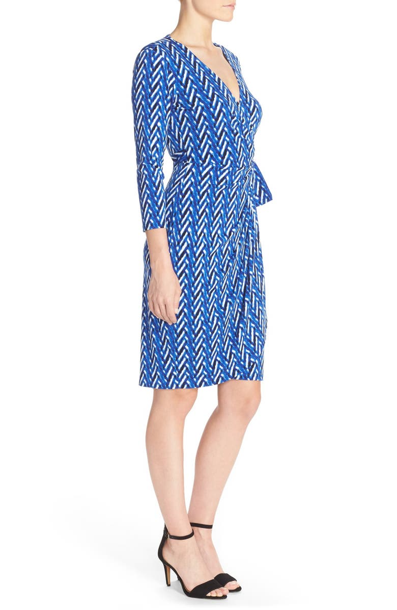 Maggy London Print Jersey Wrap Dress, Alternate, color,