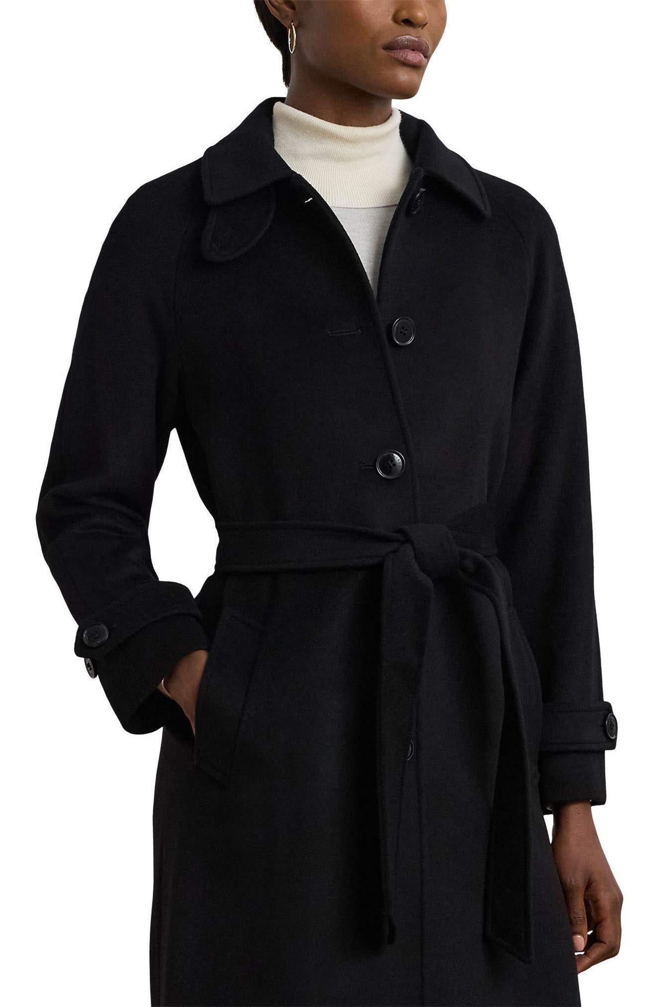 Женские куртки Lauren Ralph Lauren Wool Blend Trench Coat — фото 3