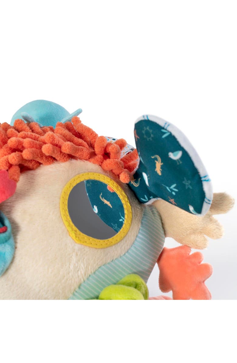 Miniland Sensorial Reef Plush Ocean Themed Baby Toy with Teething Elements, Alternate, color, Blue-Green Multi