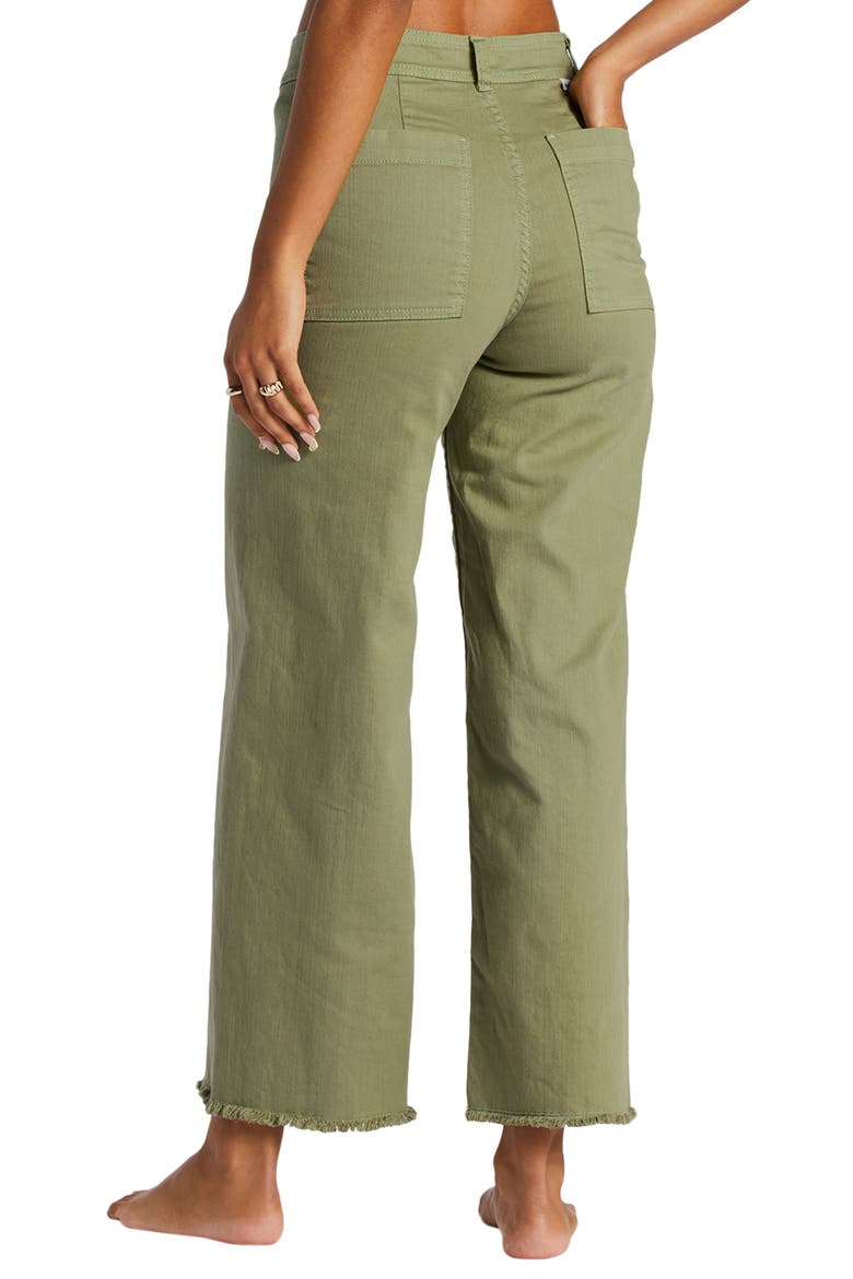 Free Fall Stretch Crop Wide Leg Pants, Alternate, color, GREEN EYES