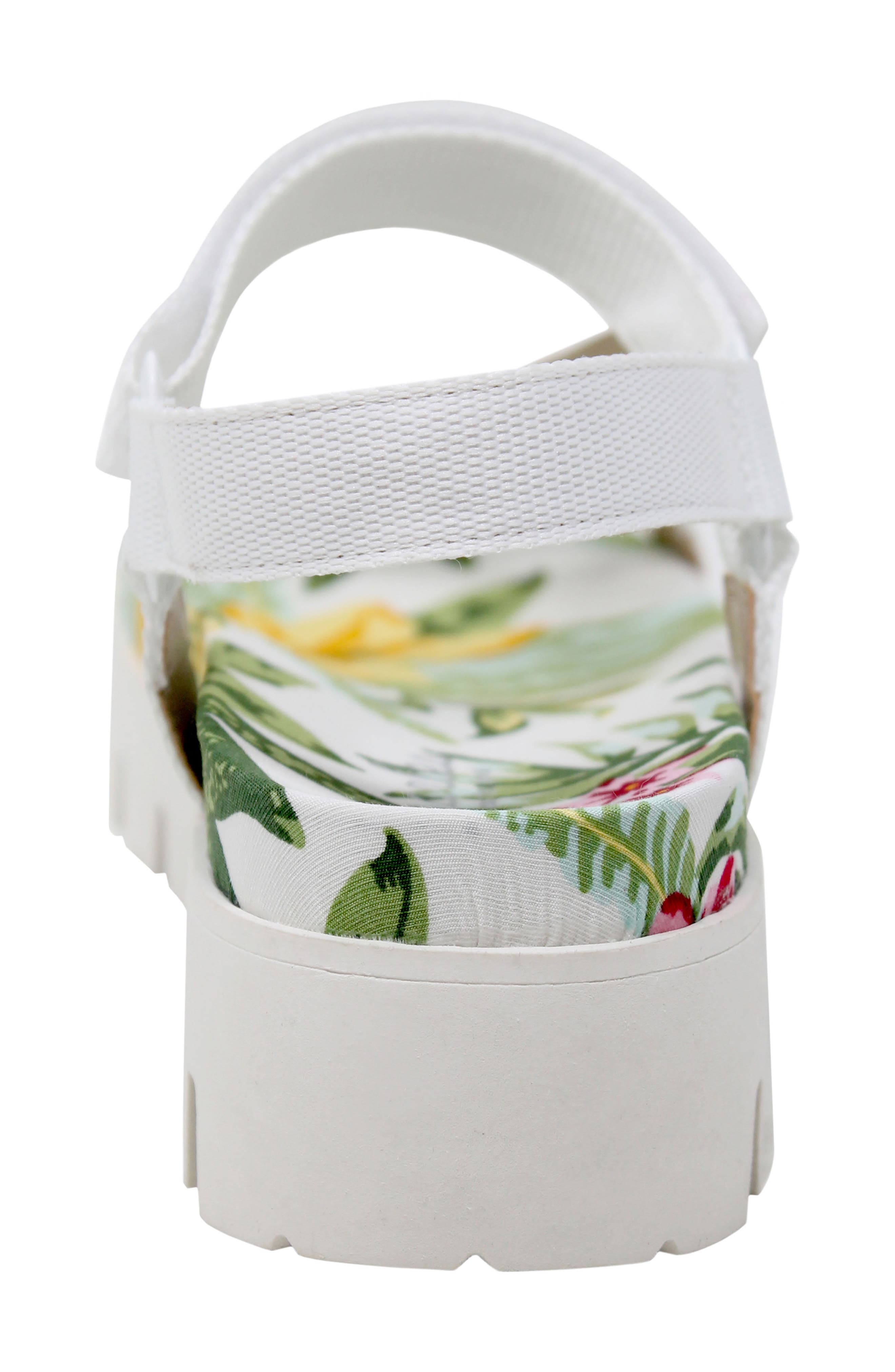 Zambo Sandal, Alternate, color, WHITE FABRIC