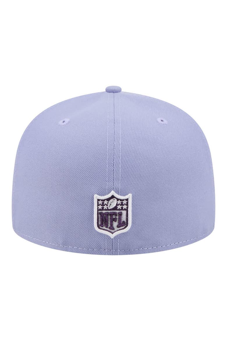 Men's New Era Light Purple New England Patriots Lavender Bloom 59FIFTY Fitted Hat, Alternate, color, Light Purple