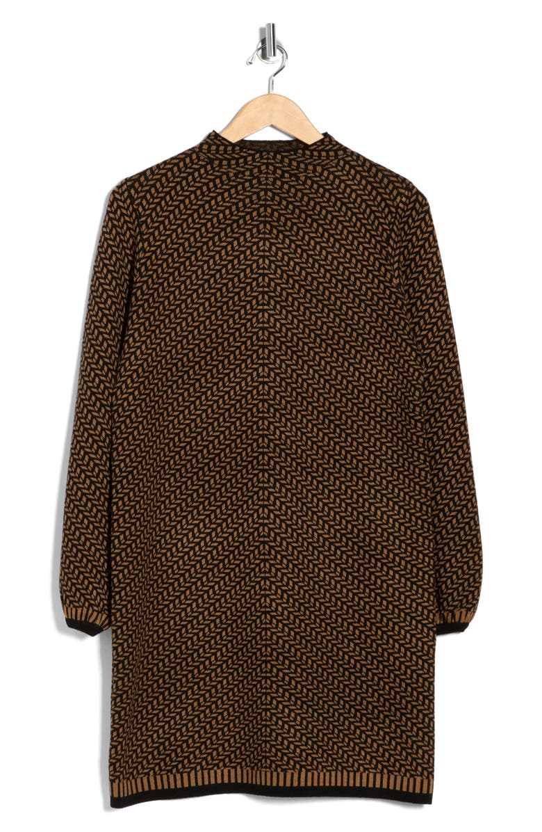 MAX STUDIO Sweater Dress, Alternate, color, Vicuna White/ Black