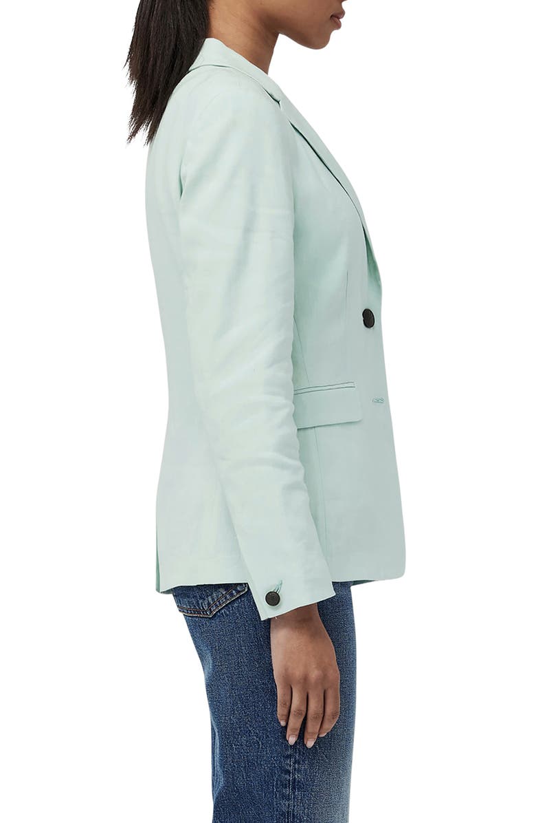 rag & bone Razor Linen Blend Blazer, Alternate, color, Mint