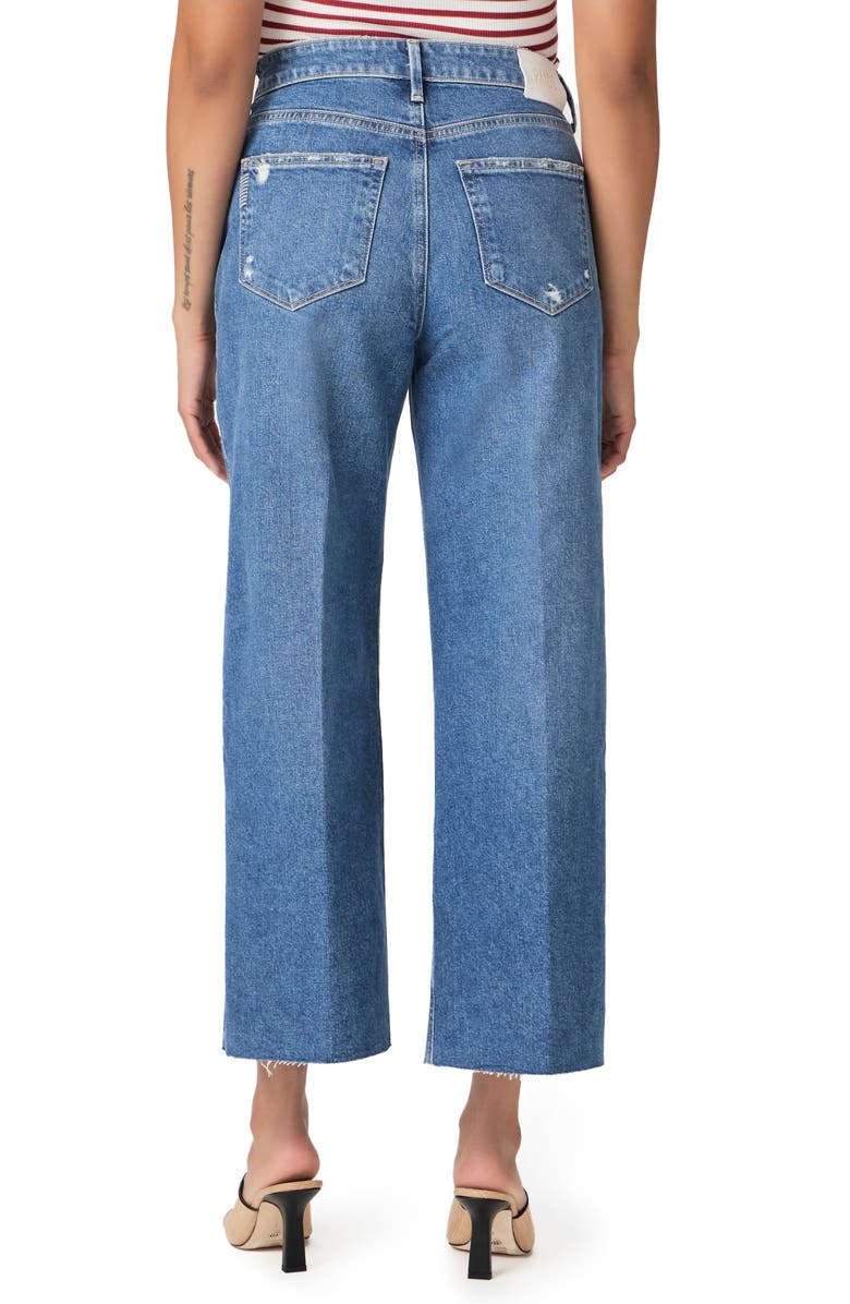 PAIGE Anessa Raw Hem Wide Leg Jeans, Alternate, color,