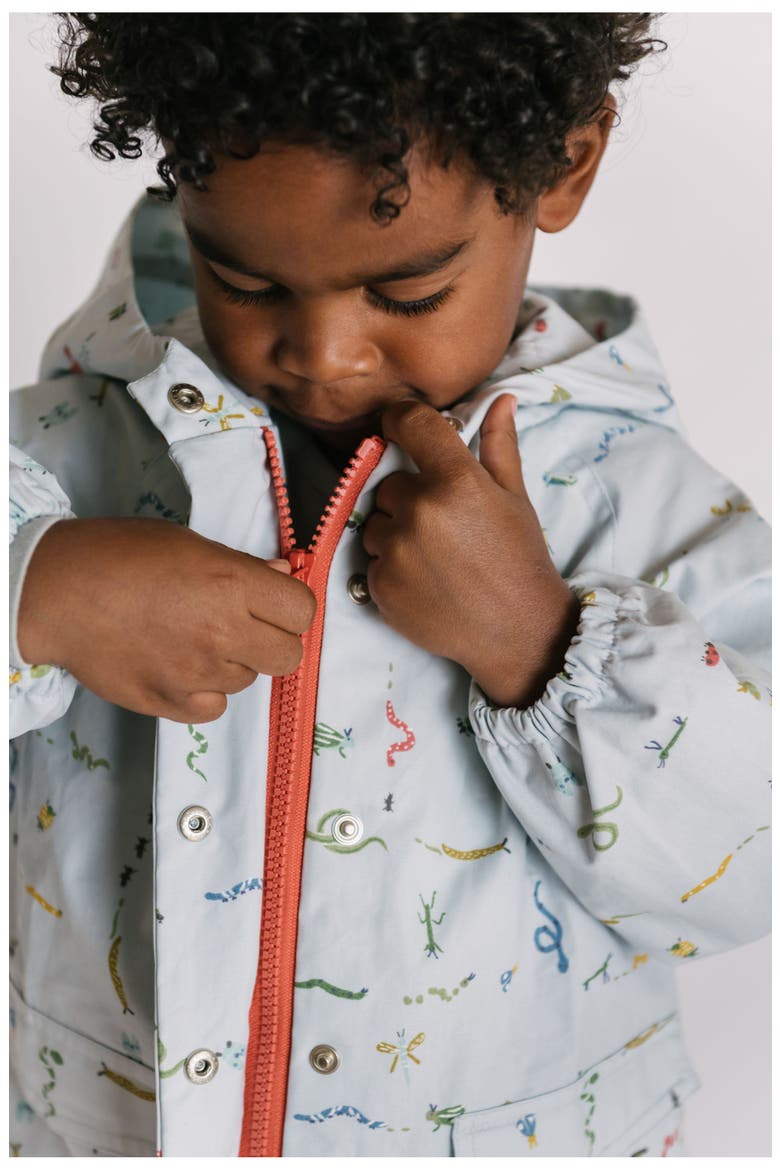 Kids' Park Hooded Jacket, Alternate, color, CRAWLING CRITTERS BLUE
