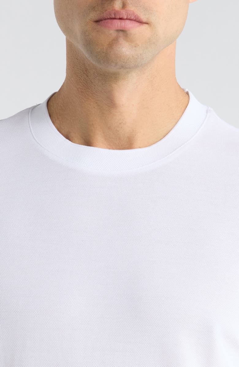 Robert Barakett Sorrel Cotton Blend Piqué T-Shirt, Alternate, color, White