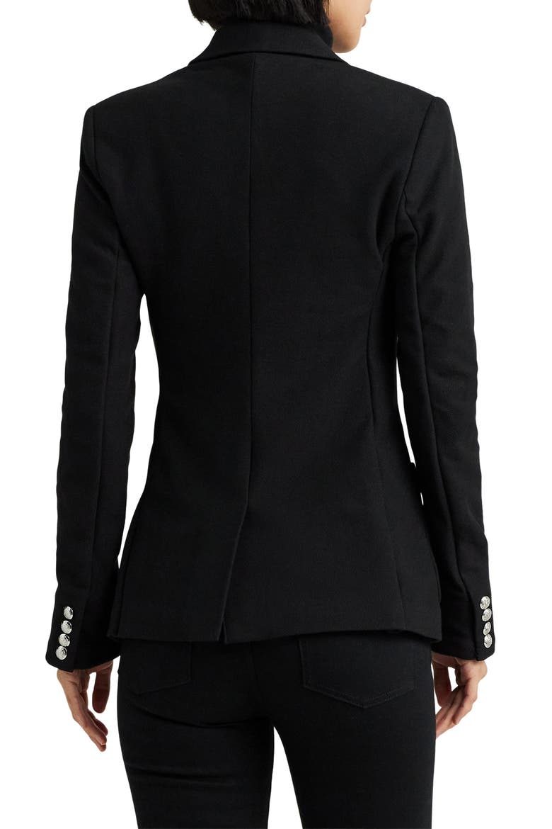 Bullion Jacquard Blazer, Alternate, color, POLO BLACK