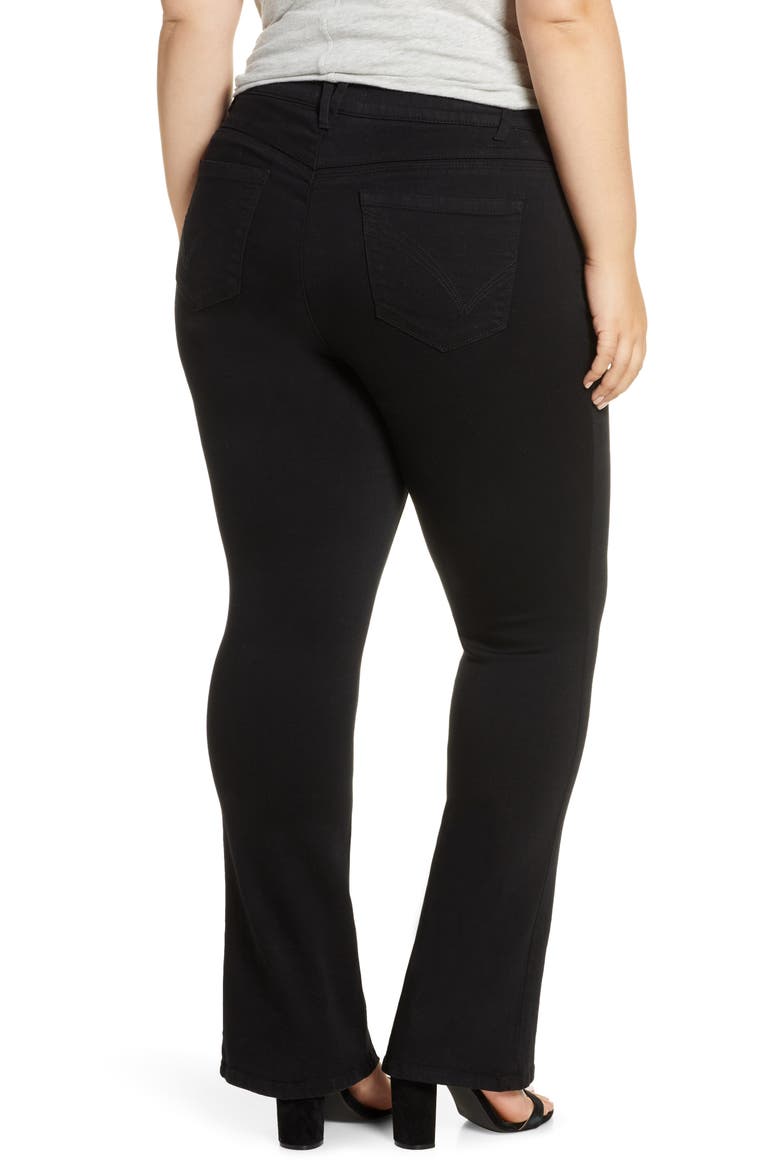 'Ab'Solution Itty Bitty Bootcut Jeans (Nordstrom Exclusive), Alternate, color, BLACK