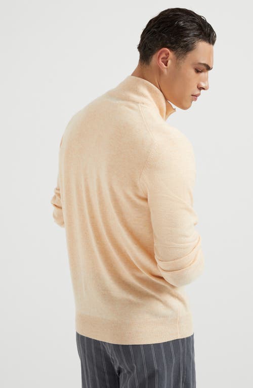 Brunello Cucinelli Cashmere Sweater In Melon