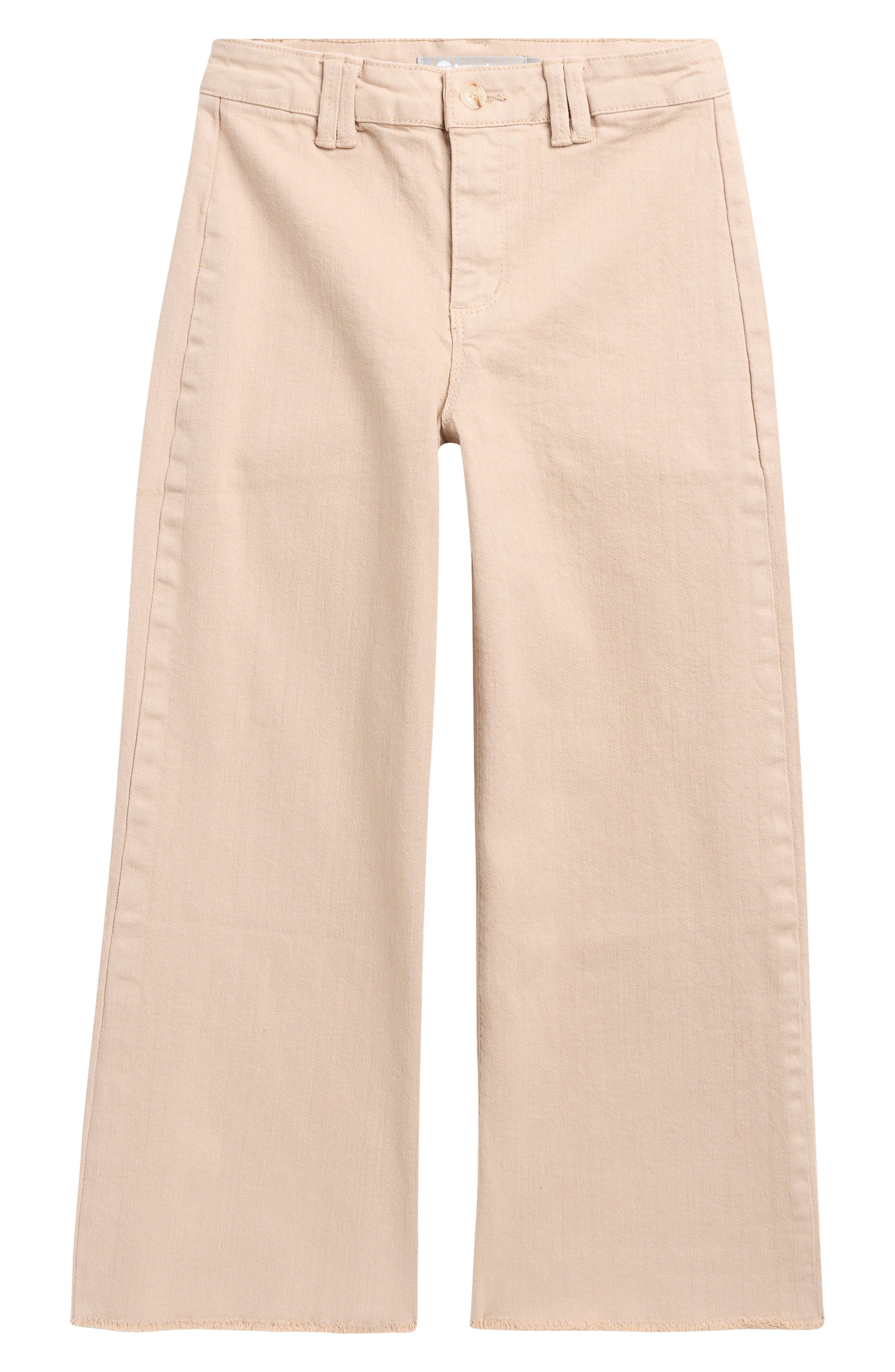 Tractr Kids' Fray Hem Wide Leg Jeans