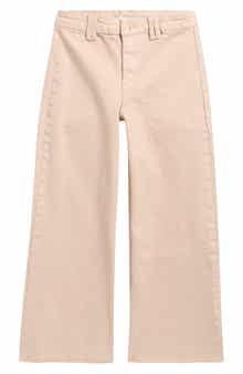 Tractr Kids' Fray Hem Wide Leg Jeans