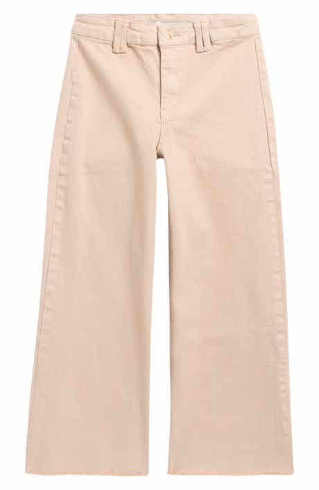 Tractr Kids' Fray Hem Wide Leg Jeans