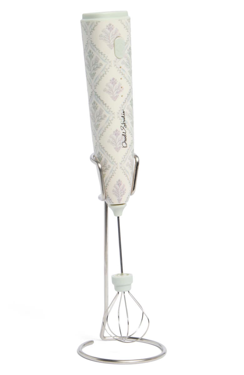 Dwell Studio Printed Milk Frother Set, Alternate, color, Light Green