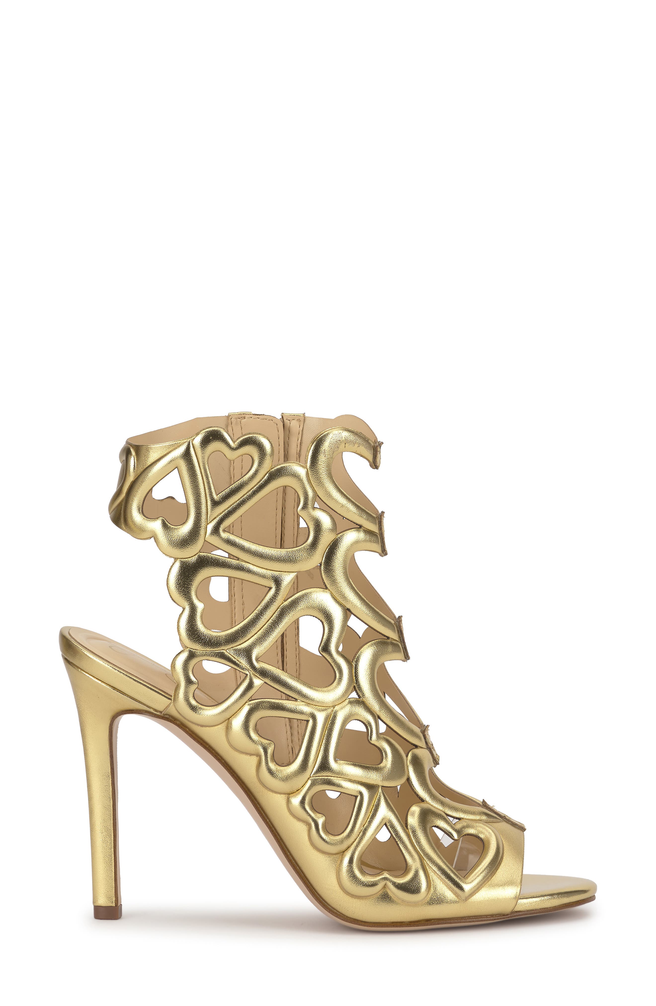 Jalina Sandal, Alternate, color, GOLD/ CLEAR